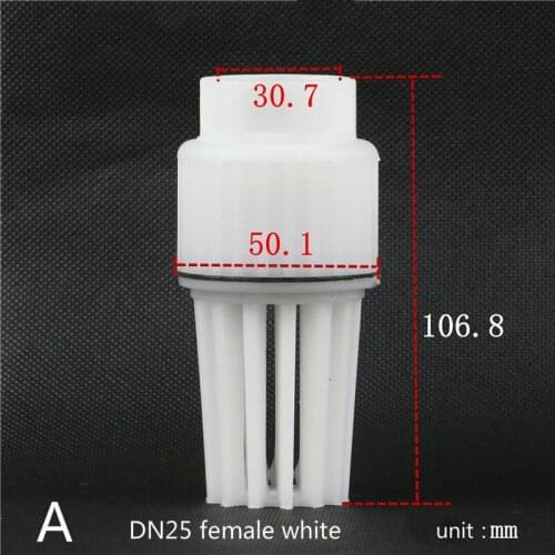Plastic one-way check valve shower head check valve foot valve petrol pump water pump DN25 DN40 white / black