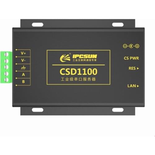 Industrial Serial Server 1 Port 485 to Ethernet 1 Serial Port 1-channel Isolation Wide Voltage CSD1100