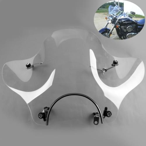 Motorcycle Clear Windshield For Kawasaki Cruiser Vulcan VN 500 750 800 900 1500 1600 2000