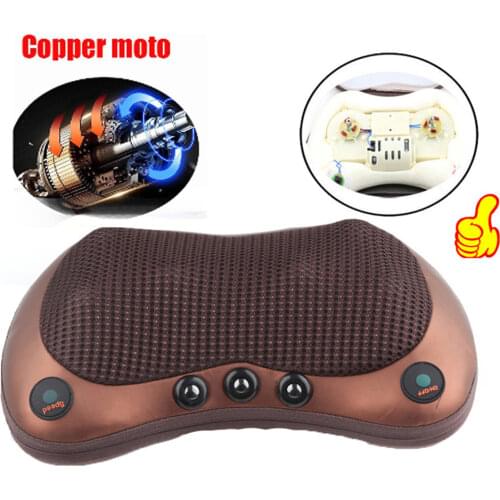Relaxation Massage Pillow Vibrator Electric Shoulder Back Kneading Infrared therapy shiatsu Neck Massage
