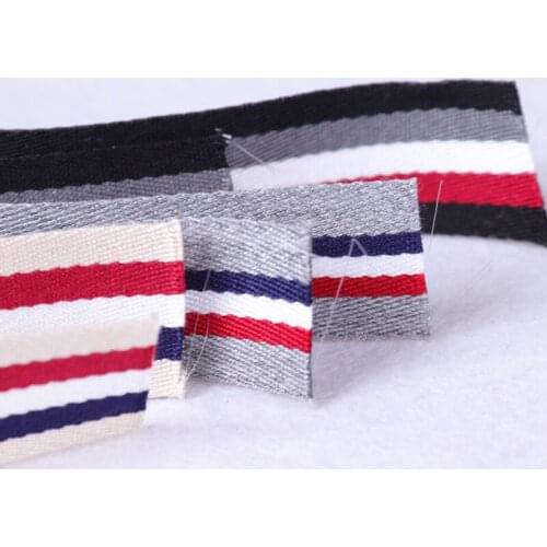 5M 20mm Grey khaki polyester canvas strap bias tape backpack Collar trousers side strip ribbon hats Bow DIY sewing accessories