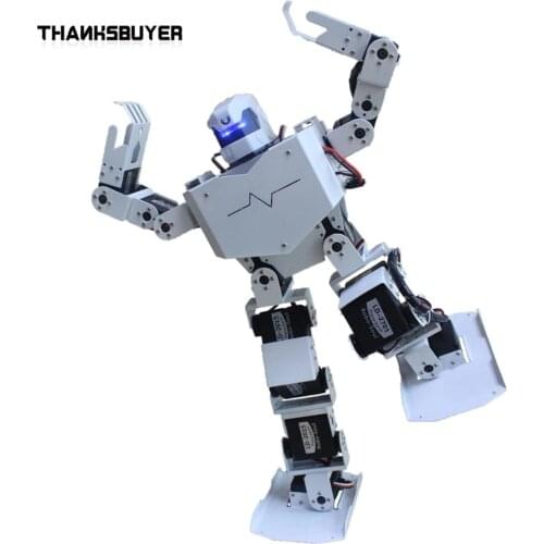 Thanksbuye 16DOF Robo-Soul H3s Biped Robtic Two-Legged Human Robot Aluminum Frame Kit with Helmet Head Hood-only humanoid robot