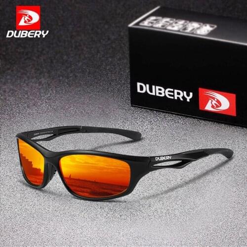 DUBERY Polarized Sports Sunglasses for Men Baseball Cycling Running Driving Fishing Golf Motorcycle TAC Sun Glasses UV400 Male