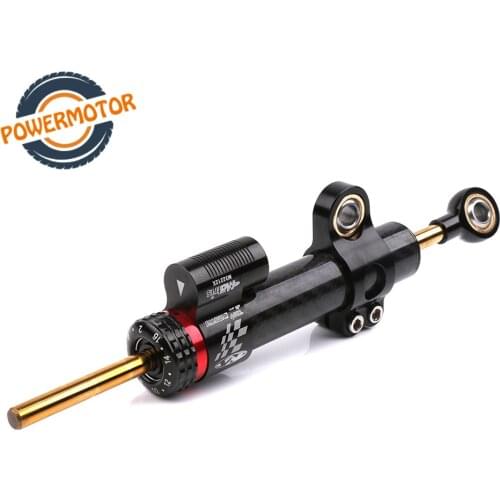 Universal Motorcycle Steering Direction Damper Carbon Fiber For Kawasai Hond SUZUI Aviation Aluminum Alloy Parts