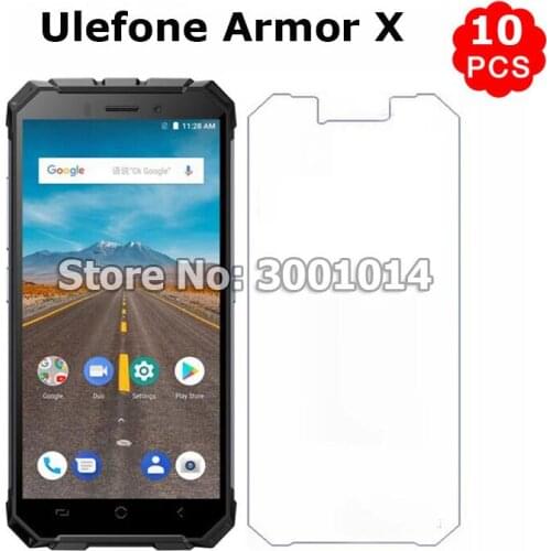 10Pcs For Ulefone Armor X Case Screen Protector 9H Protective Smartphone Glass Film For Ulefone Armor X Tempered Glass Protector