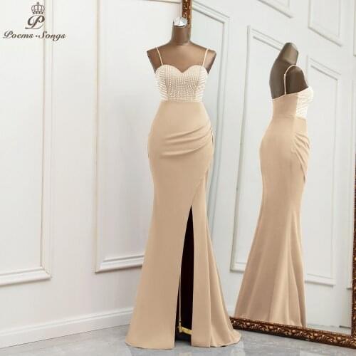 2021 New Sexy Elegant Evening dresses Mermaid prom dress robe de soiree de mariage robe longue Bridesmaid dresses Party dresses