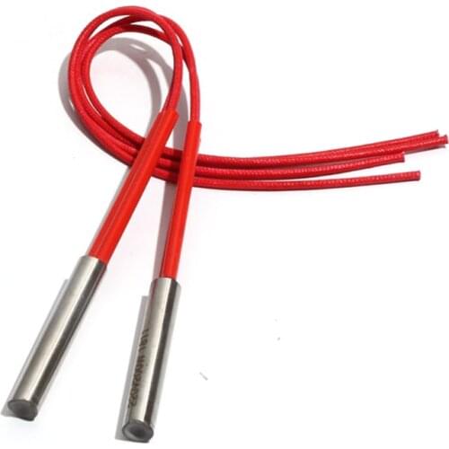 10PCS 10mm 38~48mm 201SUS Cartridge Heater 110V/220V/380V Tubular Electric Heating Mold 90W/100W/110W/120W Resistance Element