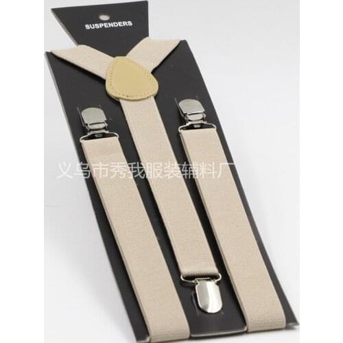 2.5X100CM Adults Suspender Y-back Adjustable Clip-on Elastic Suspender Children Belts Strap Choose colors, 500PCS