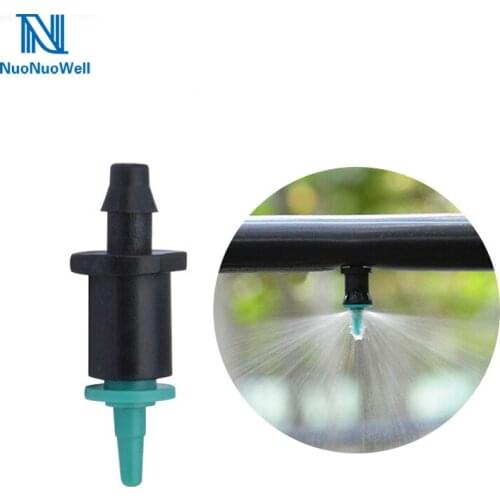 20PCS Micro Watering Irrigation Garden Greenhouse 360 Degree Automatic Refraction Nozzle Plastic Sprinkler For 1/4'' Hose