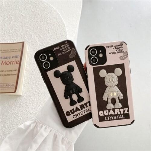 2021 Disney Mickey Minnie for iPhone 7 plus xr xs max 11/12pro max 12mini kawayi couple phone case