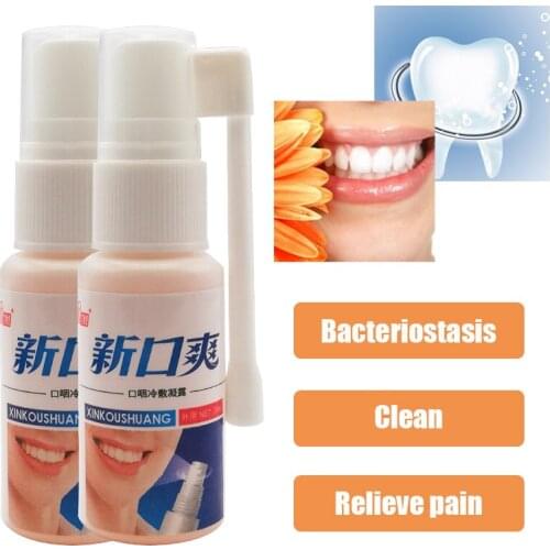 30ml Mouth antibacterlal spray Reduce tooth stains Relieve oral mucosal injury and gingival bleeding Fast Lasting Safety