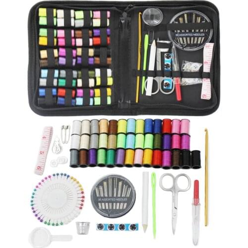 Portable Travel Sewing Kit Needle Threader Sewing Box Knitting Quilting Stitching Embroidery Craft Sewing Tools 36/70/128PCS