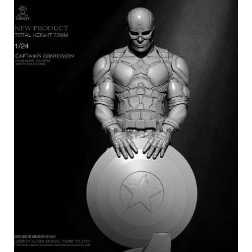 75mm 1/24 Resin model kits figure colorless and self-assembled TD-2713