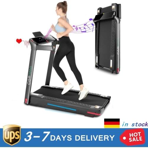 Electric Folding Treadmill Remote Control Touch Display Walking Running Machine