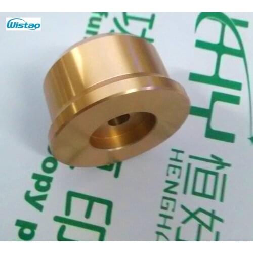 IWISTAO Solid Potentiometer Knob Straw Hat Whole Aluminum HIFI Amplifier OD 38mm High 22mm ID 6mm White/Black Free Shipping