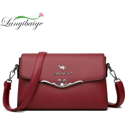 Classic Ladies PU Leather Fashion Shoulder Bag Simple Fashion Brand Designer Messenger Bag Casual Handbag Bolsa Feminina 2021