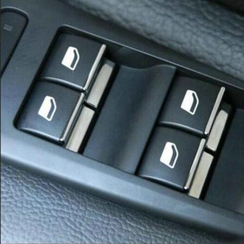SBTMY car styling ABS 7PCS/SET Car window lift buttons decorate sequins For Peugeot 308 308s T9 2014-2017 car accessories