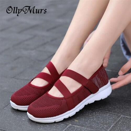 Women Sneaker Shoes Woman Striped Sock Sneakers Spring Slip On Knitted Vulcanized Shoes Causal Flat Zapatillas Mujer Deportiva