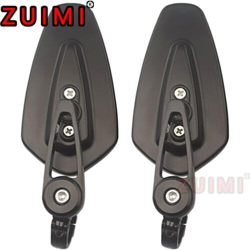 Motorcycle Rearview Mirror 7/8" 22mm Attachment Rotating Handle End 360 Degree Scooter Side View Motorcycle Mirror Cafe Racing