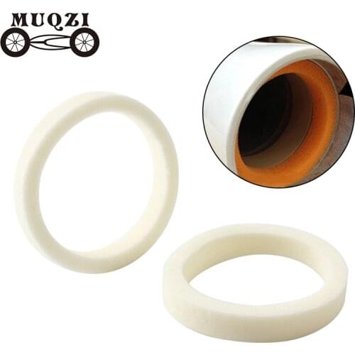 MUQZI 2Pcs Mountain Bike Shock Absorber Front Fork Sponge Ring Oil Seal Oil-Absorbing Sponge Sealing Ring 30/32/34/35/36/38/40mm