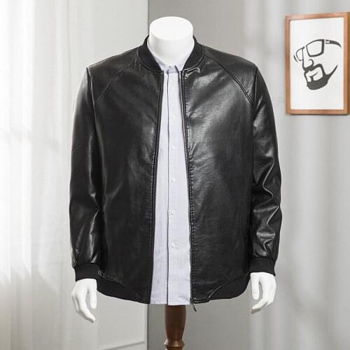 Plus 8XL 6XL 5XL Spring new leather jacket men leather jacket Classic leather jacket men motorcy Thin genuine leather jacket men