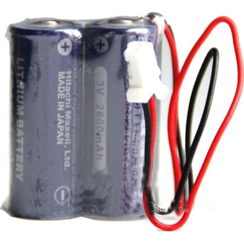 Original 2CR17450 3V 2600mAh CR17450-2 CR17450 2 Combinations Plug Machine Tool PLC Lithium Industrial Battery Pack