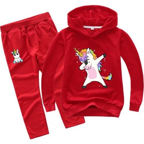 Autumn Baby Boys Clothing Set Wide mouth pants Children Hooded Sweatshirts 3D printed horned horse sports shirt Kids Clothes