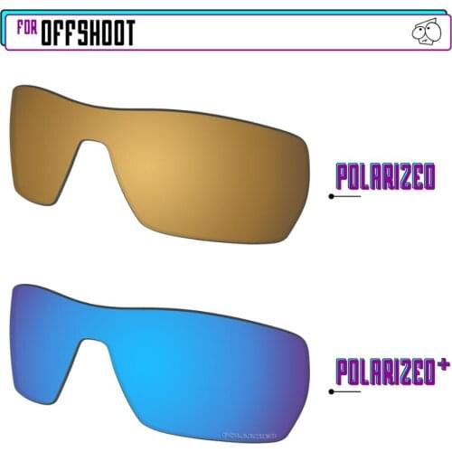 EZReplace Polarized Replacement Lenses for - Oakley Offshoot Sunglasses - BlueP Plus-GunmetalP