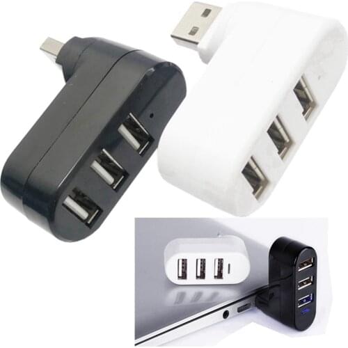 3 Port Multi 2.0/3.0 USB Hub Mini USB Hub High Speed Rotate Splitter Adapter For Laptop Notebook For PC Computer accessories