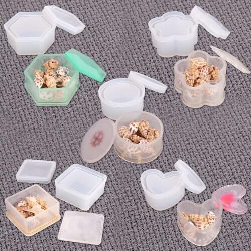 Silicone Storage Box with Lid Mold Jewelry Box Molds for DIY Jewelry Container Resin Crafts DIY In Stock