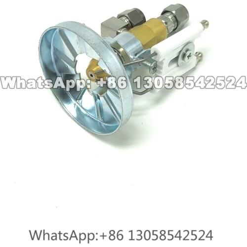 Fuel Oil Nozzle, Full Cone Oil Spray Nozzle, Brass Syphon Diesel Heavy Oil Nozzle with Burner Stabilizer, Oil Burner Nozzle