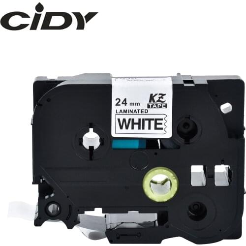 CIDY 100pks compatible laminated strong adhesive TZe label tape TZe251 TZe 251 TZ-251 TZe-251 TZ251 TZ 251 tapes for brother