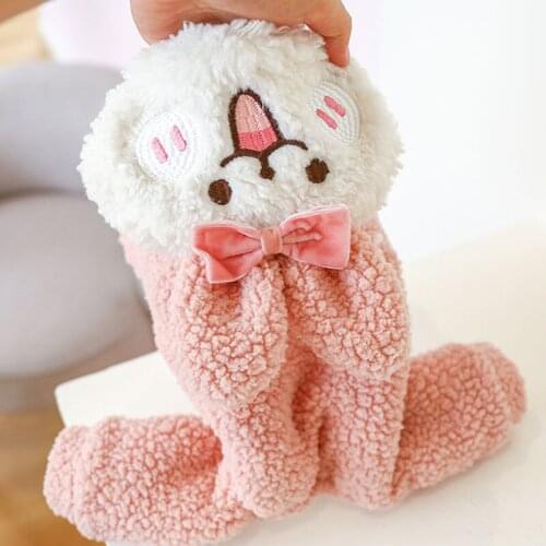 Thick Pet Dog Winter Jumpsuit Cute Hooded Lamb Wool Dog Jacket Pink Rabbit Design Warm Parka Hooded Coat Overalls Winter Yorkie
