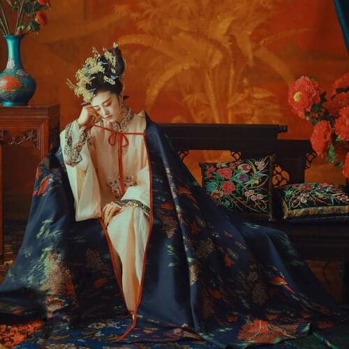 WYJN Vintage Late Qing Dynasty Princess Dress Republican Period Female Thematic Photography Costume Stage Performance Hanfu