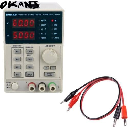 High quality KORAD KA6005D -Precision Variable Adjustable 60V 5A DC Linear Power Supply Digital Regulated Lab Grade