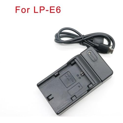 Digital USB Camera Battery Charger For Canon LP-E6 EOS 5D Mark-II, EOS 7D 600mA