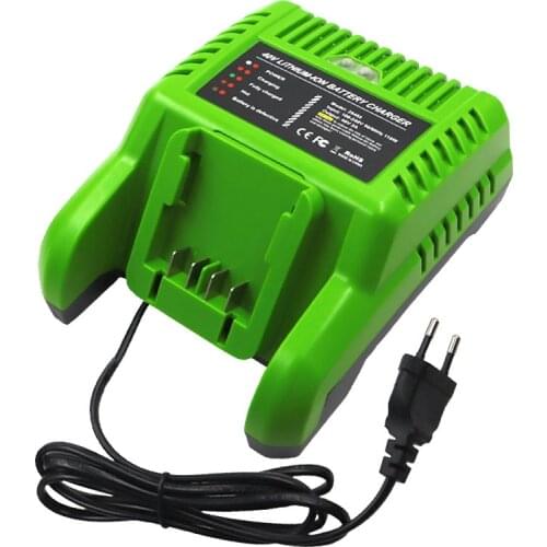 G-MAX 40V Lithium Battery Charger 29482 for GreenWorks 40V Li-Ion Battery 29472 ST40B410 BA40L210 STBA40B210