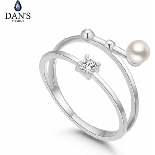 DANS Element Brand Real AAA Zirconia Micro Inlays Rose Gold Color Ring Party For Women Valentine Gift 134693