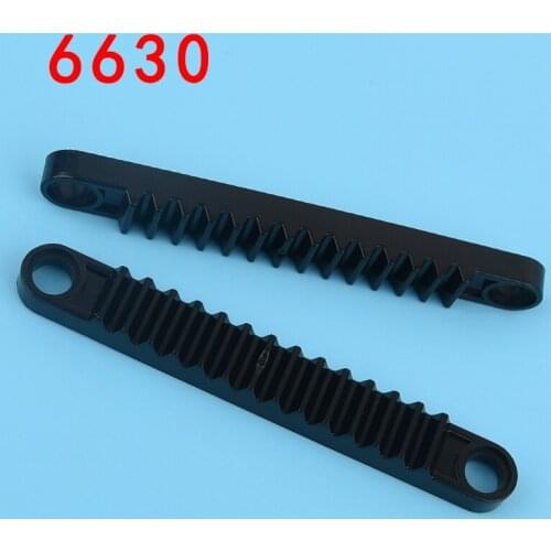 10PCS 6630 Gear Rack 1 x 8 with Holes Building Block Bricks Accessories Compatible Assembly Parts MOC DIY Education Toys