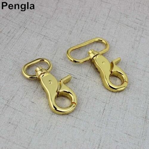 Hight quality 56mm Deep gold 4pcs 30pcs swivel Clasp hooks thick clasp leather purse bags handbags adjusted parts hardware