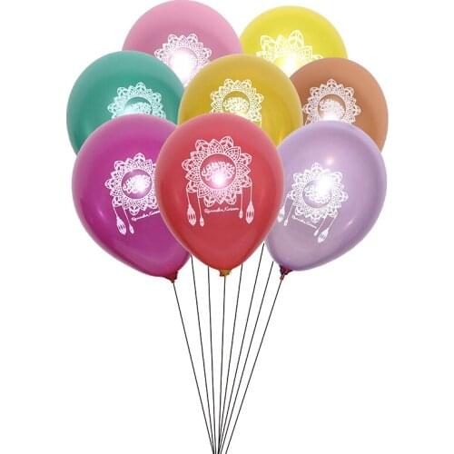 50pcs Eid Mubarak Latex Balloons Happy Eid Balloons Islamic New Year Decor Happy Ramadan Kareem Muslim Festival Decoration