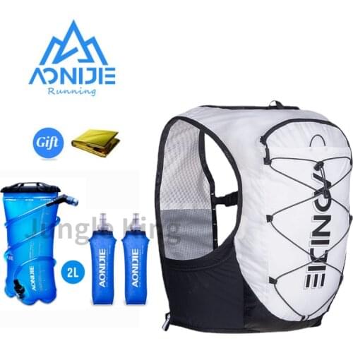 AONIJIE C9108 Newest Lightweight Hydration Cross Country Pack Rucksack Bag Water Bladder ForHiking Running Marathon Cycling 2L