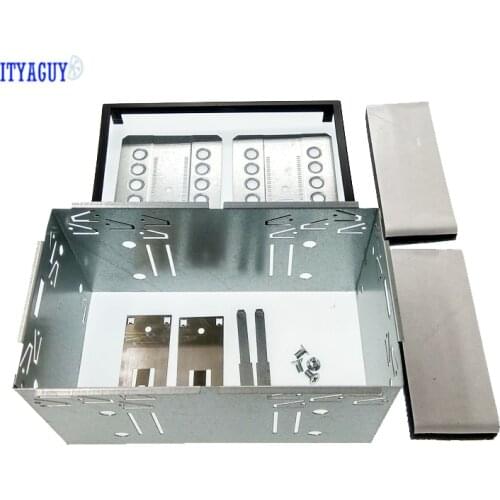 100mm Car Fascia 2 Din Mounting Fascias Cage fit for VW Series Jetta Chico Golf Bora Polo MK3 MK4 DVD Fitting Frame Kits