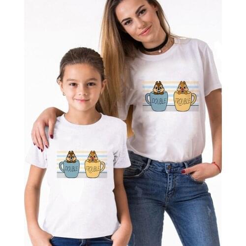Chip And Dale Family Look Matching Clothes Outfits Father Mother Daughter Son Tshirt Daddy Mommy And Me Baby Boy Girl Clothing