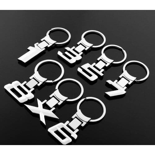 For BMW Digital Car Logo Car Logo Metal Keychain Car Keyring Chain Link Pendant