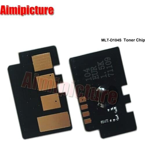 For samsung ml 1660 ml1665 ml-1660 ML-1865 ML-1860 ML-1861 SCX-3200 scx-3205 3207 MLT-D104S D104S 104 1.5K toner chip 2pcs/lot