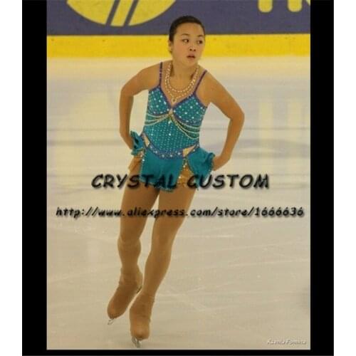 Crystal Custom Figure Skating Dresses Girls New Brand Ice Skating Dresses For Competition DR4588