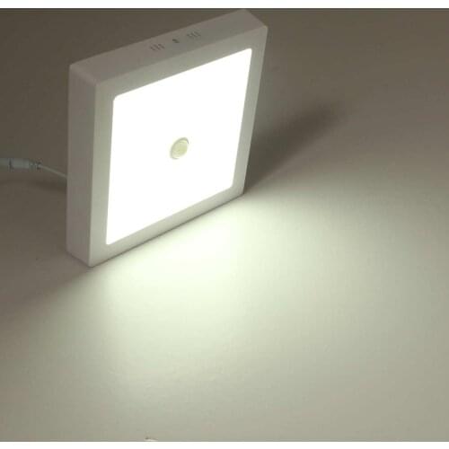 90 LED Infrared Ceiling Light PIR Sensor Flush Mounted Decor Home Lamp Human Body Motion Induction + Light Control Lights