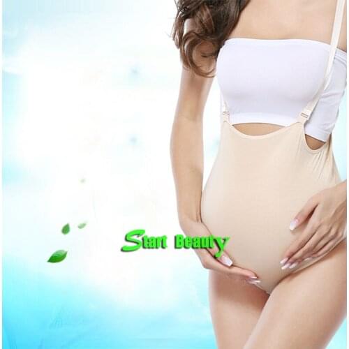4-5 Month 1500g silicone jelly belly + Bag fake pregnant belly Artificial Baby silicone baby bump Belly Pregnant Test