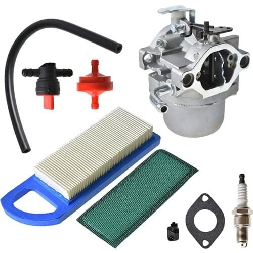 215802 215807 796077 Carburetor Replacement for Briggs & Stratton 590399 215872 217802 217807, with Air Fuel Filter